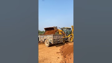 Jcb 3dx Mud Loading in Trolley 😎 #shorts #tractor #jcb