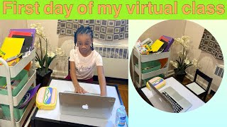 First Day Of My 3rd Grade Class | Virtual Learning 2020 (8/17/20)
