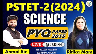 PSTET-2 B.Ed. Math & Sci || PYQs | PSTET 2015 Paper Solution-A (Part-6) | TET BUZZER 97100-50500