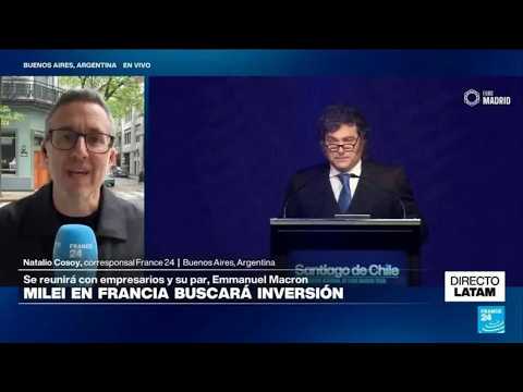 Directo Latam y los objetivos del viaje de Milei a Francia y su reunión con Macron