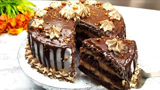Торт Прага: Шоколадный Торт бо Кефир | Зеби Дастархони Ид -  Chocolate Cake with Kefir
