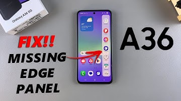 How To FIX Missing Edge Panel On Samsung Galaxy A36