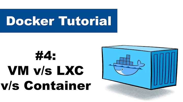 Docker Tutorial 4: VM v/s LXC v/s Docker