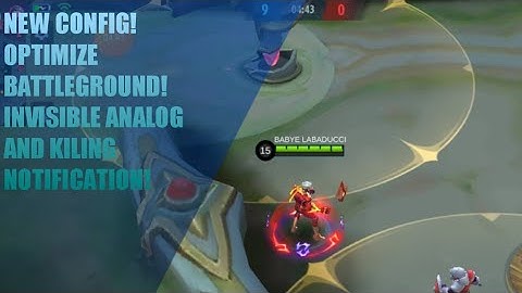 New! Optimized Battleground Config | Invisible Killing Notification | Invisible Analog | No Password