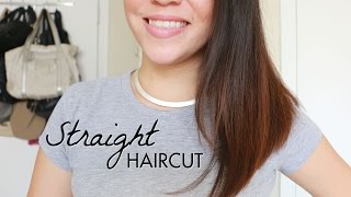 Straight haircut tutorial 3 ways to cut your own hair scissors i used
tweezerman ltd deluxe - http://amzn.to/20ijibl stainless 2000 shear
(si...