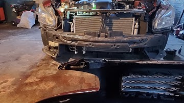 Led headlight install on 7th Gen Nissan maxima... Had to take the front bumper off!!