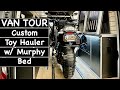 VAN TOUR | Sprinter with Unique Murphy Bed Transforms into Ultimate Toy Hauler