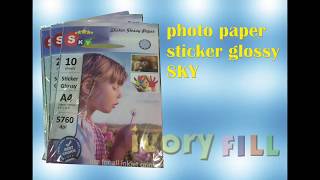 Photo Foto Paper Sticker Glossy Stiker 145gr Sky