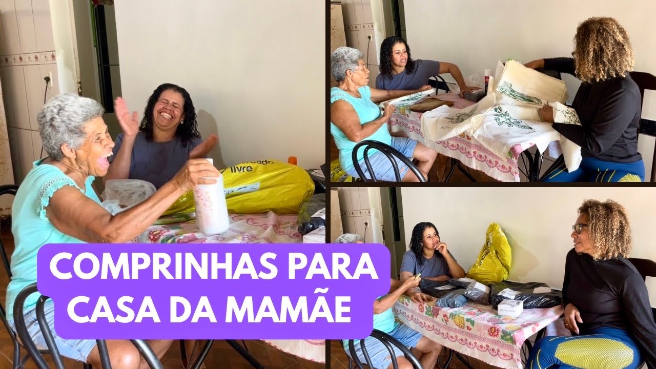 COMPRINHAS PARA CASA DA MAMÃE NA ROÇA/ ELA FICOU ABASTECIDA PARA CUIDAR DO JARDIM/ NUBIA VIANA 