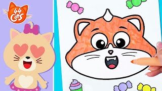 44 Cats Creative School: all our playful How-To coloring lessons!