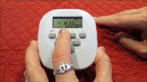 Utilitech Timer  - Set Time and Select 12-Hour or 24-Hour Time Display