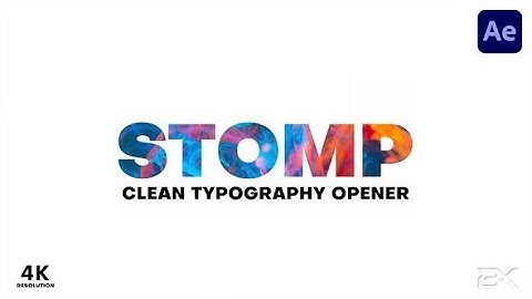 Clean Stomp Opener | After Effects Template