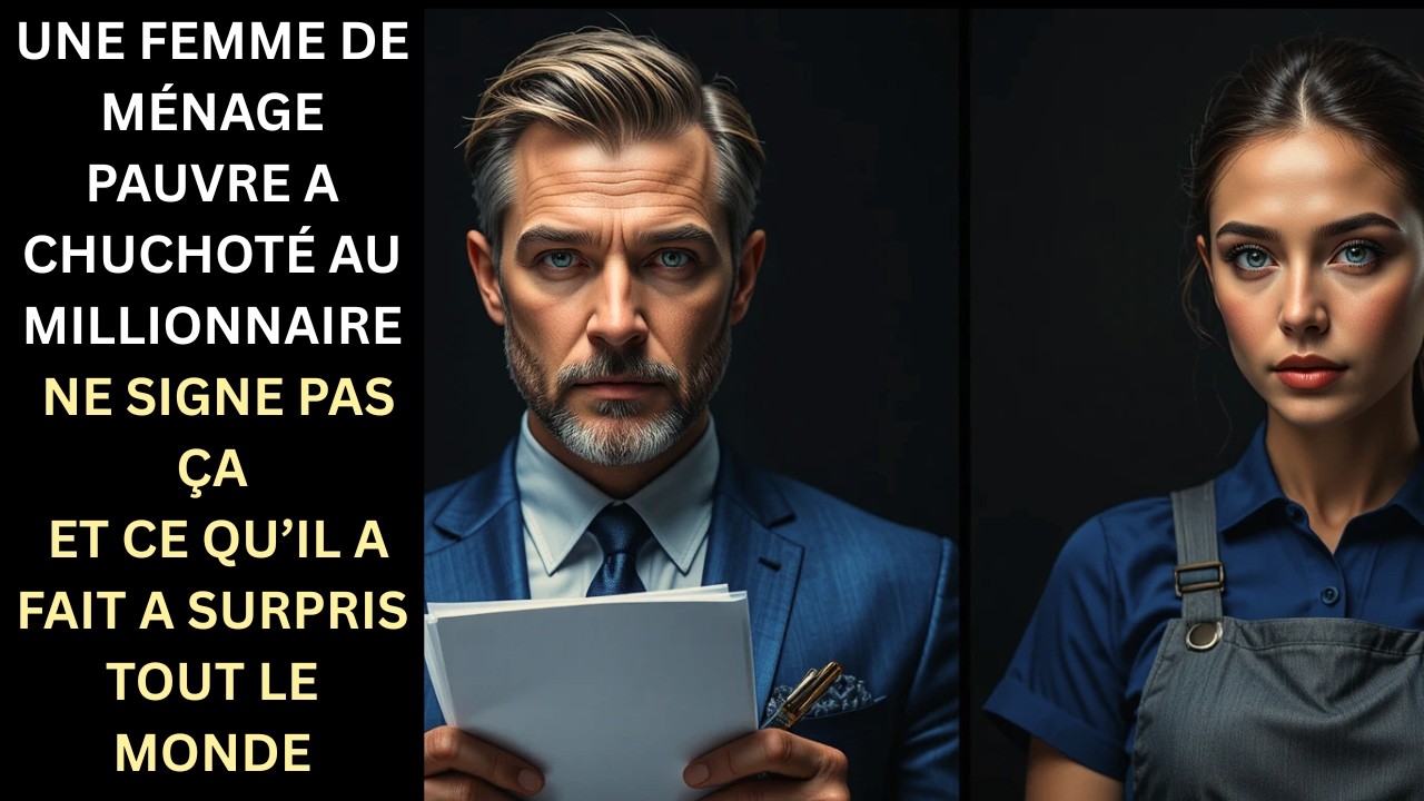 “UNE FEMME DE MÉNAGE LUI A MURMURÉ « NE SIGNE PAS »… SA RÉACTION A SURPRIS TOUT LE MONDE”