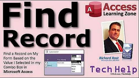 Microsoft Access Search: Find a Record on My Form Based on the Value I Selected in my Combo Box