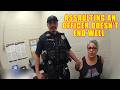 Drunk Woman Assaults Officer and Instantly Regrets It