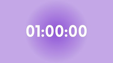 1 hour aura timer Study with me pomodor timer for Study/reading/working/writing/Meditation.