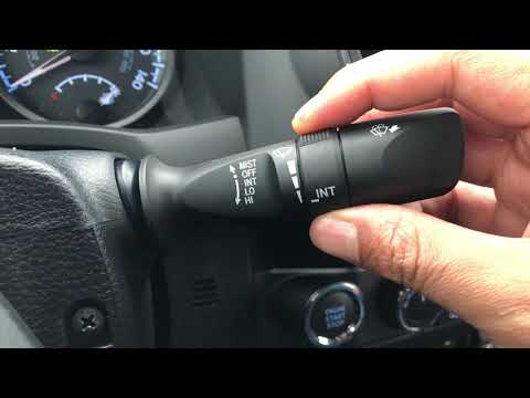 Toyota Tacoma - how to turn on/off the windshield wipers - YouTube