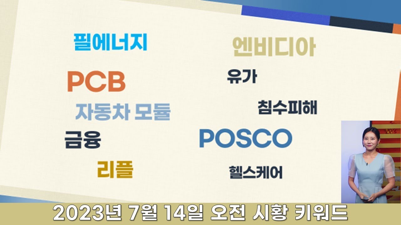 엔비디아/POSCO/리플/PCB/자동차 모듈/필에너지/유가/침수피해/금융/헬스케어 [시황키워드_머니플로우11] #시황키워드  #머니플로우11 #토마토tv
