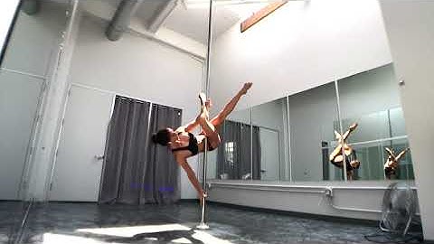 Brass Monkey 2 Inside Leg Hang - Pole Dancing by ElizabethBfit