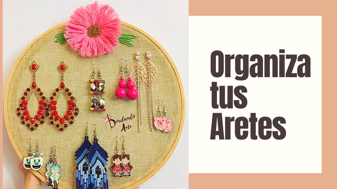 Ideas para Organizar, Cómo hacer un Organizador de Pendientes o Aretes,  Manualidades Fáciles 