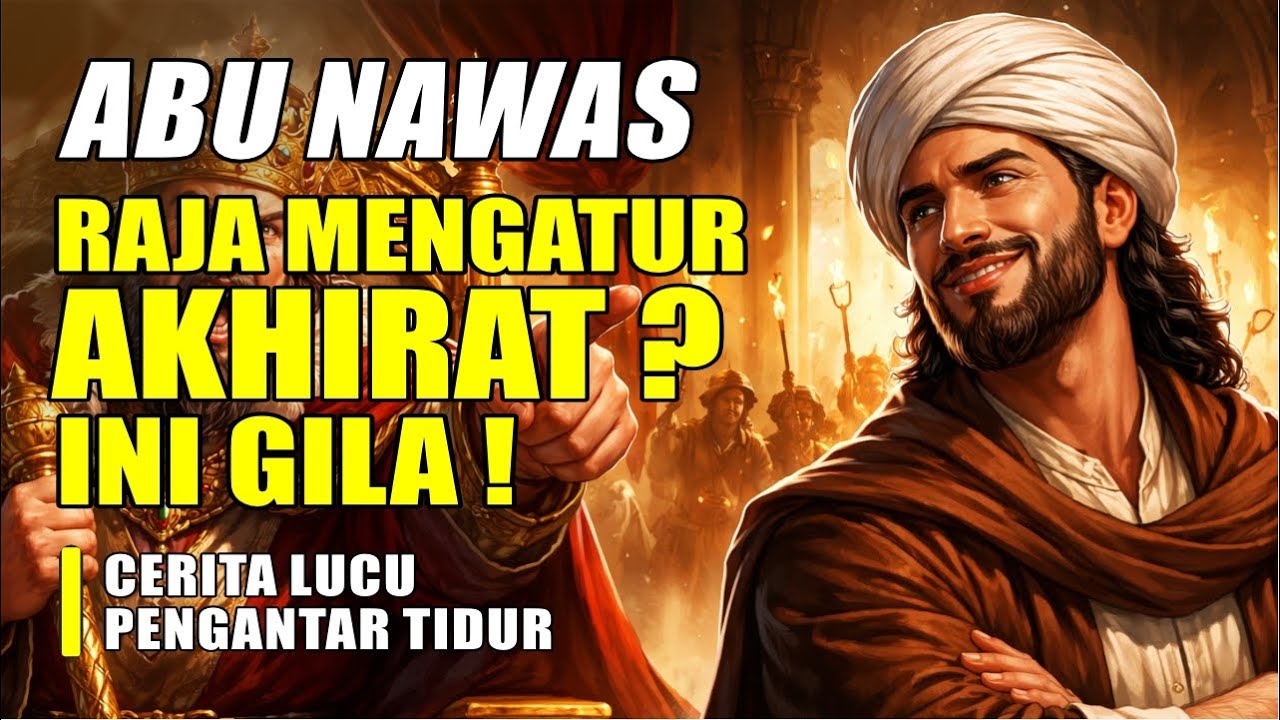 RAJA MENGATUR AKHIRAT? INI GILA! ABU NAWAS TERTAWA || CERITA LUCU PENGANTAR TIDUR -SEJARAH ISLAM