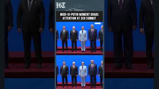 Modi, Putin, Xi Hold Hands, Share Brief Chat Before SCO Family Photo #Shorts