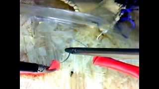 Laparoscopic exercise - laparoscopic suturing anastomosis.