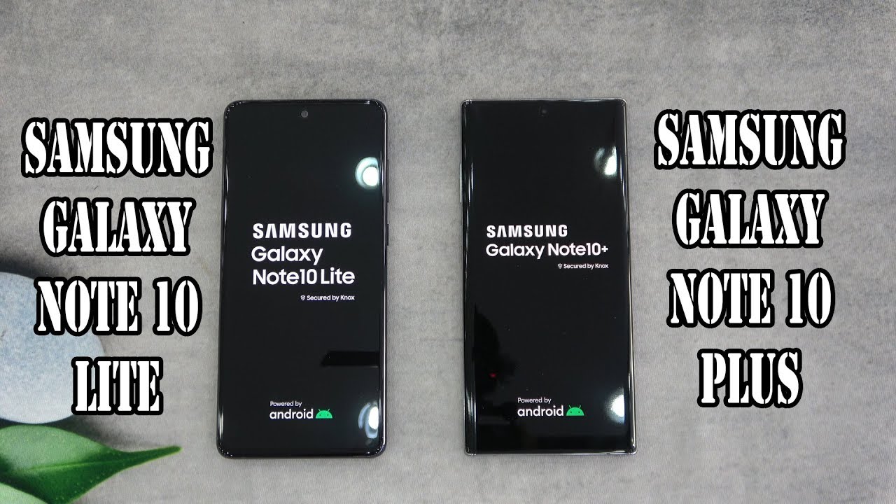 Samsung Galaxy Note 10 Lite vs Samsung Galaxy Note 10 Plus | SpeedTest and  Camera comparison - YouTube