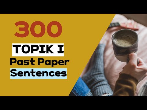 Free PDF Preparing For TOPIK 1 Master It All With This Video 300 TOPIK 1 Past Paper Sentences