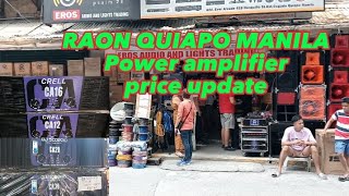 QUIAPO MANILA RAON UPDATE PRICE power amplifier