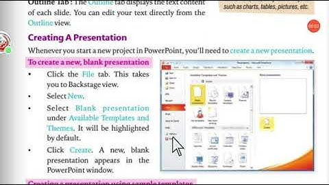 Class 5 : Ch 5: Part II creating new presentation