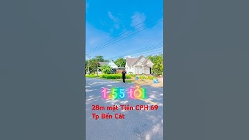 28m mặt tiền nhựa CPH 69 Tp Bến Cát chỉ 1.55 tỷ #bdsbinhduong #batdongsan