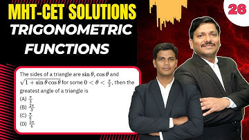 Trigonometric Functions Q.26 | MHT-CET Most Imp PYQ | MAHARASHTRA | Dinesh Sir Solutions