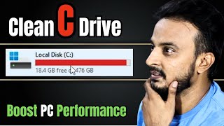 how to clean c drive windows 11/10 |  make your pc run faster 2023