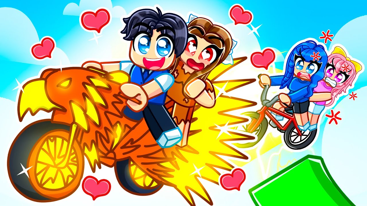 RICH GIRLS Got JEALOUS Of A POOR GIRL In Roblox BIKE OBBY!