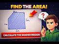 Fast tricks on calculating the Area of a complex shaded figure