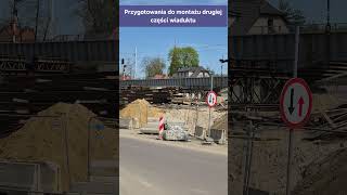 Przygotowania do montażu drugiej części wiaduktu 25.04.2026 #gliwice #kolej #train #inwestycje