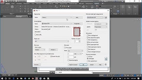 How to Print Plan in AutoCAD by Layout - របៀបព្រីនប្លង់ក្នុង AutoCAD