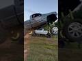Jumping My Squatted Truck 6ft In The Air! (Not Good)