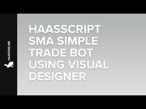 HaasScript SMA Simple Trade Bot using Visual Designer