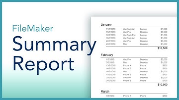 FileMaker Summary Report