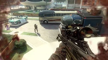 Cod bo2 highlights custom game(5 v me sniper and pistoles)
