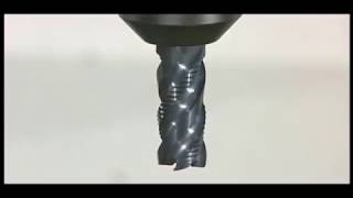 Solid Carbide Rough Fin End Mill Trochoidal Channel Milling   4140 Steel 1