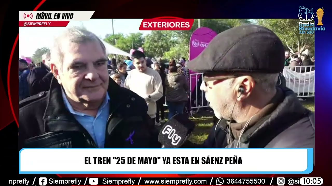 🔴𝗠𝗢́𝗩𝗜𝗟 𝗘𝗡 𝗩𝗜𝗩𝗢┃El Tren "25 de Mayo" ya está en la ciudad