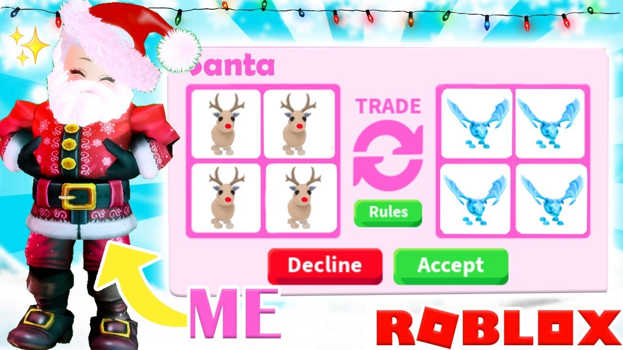 I Went Undercover As Santa To Give People Free Pets In Adopt Me