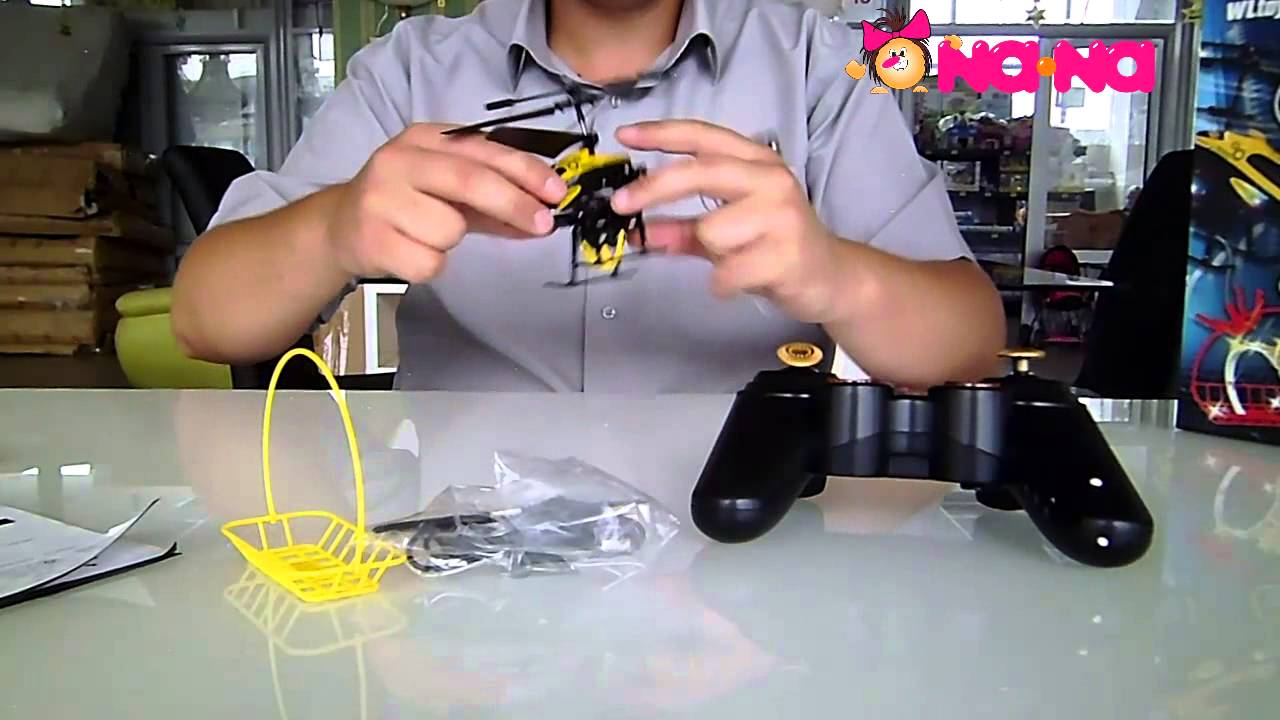 Видеообзор канальный вертолет на радиоуправлении с гироскопом и инфракрасным контроллером