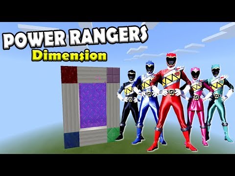 PORTAL to the POWER RANGERS DIMENSION in Minecraft PE