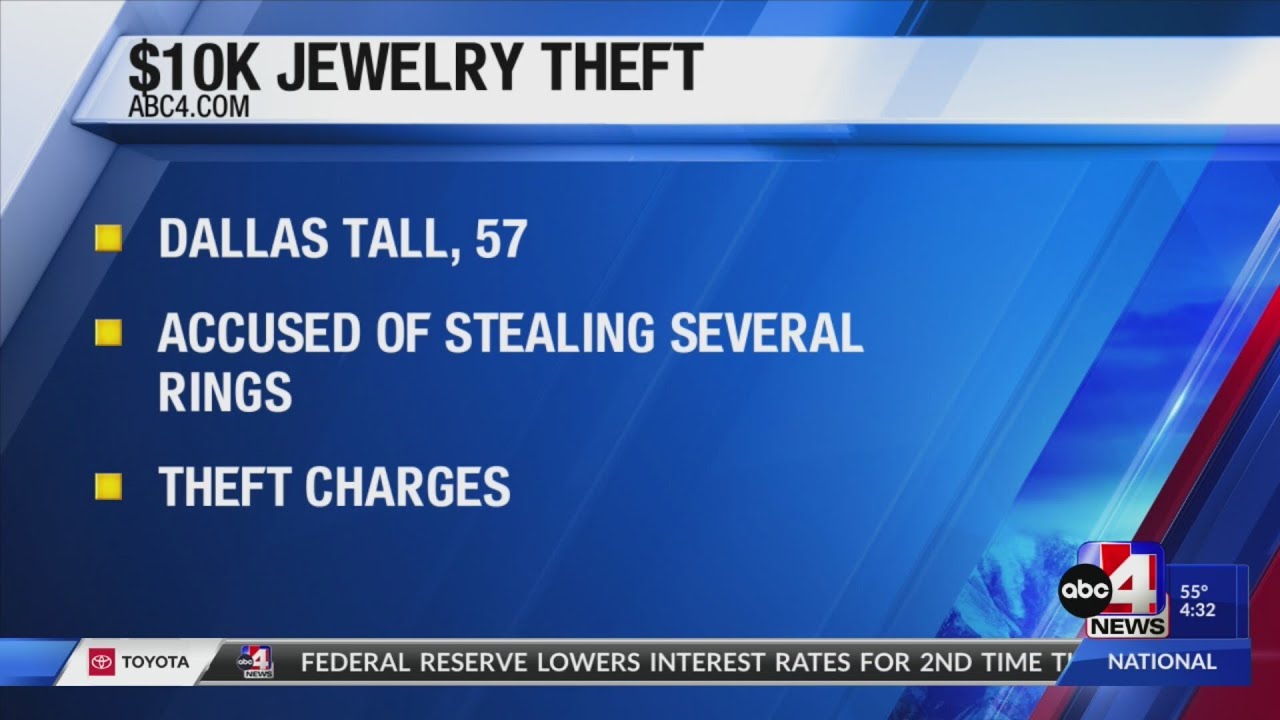 Man arrested for theft, allegedly stole $10k in jewelry from St. George ...