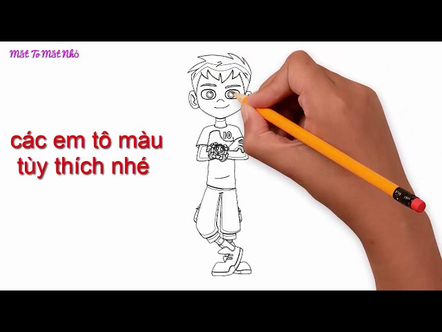 Tô màu Ben 10 và Thẻ Bài  Trang Tô Màu Cho Bé