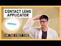 I tried a contact lens applicator for the first time on soft contacts